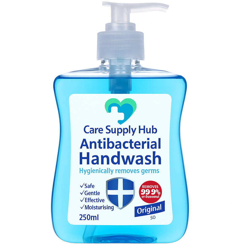 12 x 250ml Care Supply Hub Antibacterial Handwash – Kills 99.9% of Germs