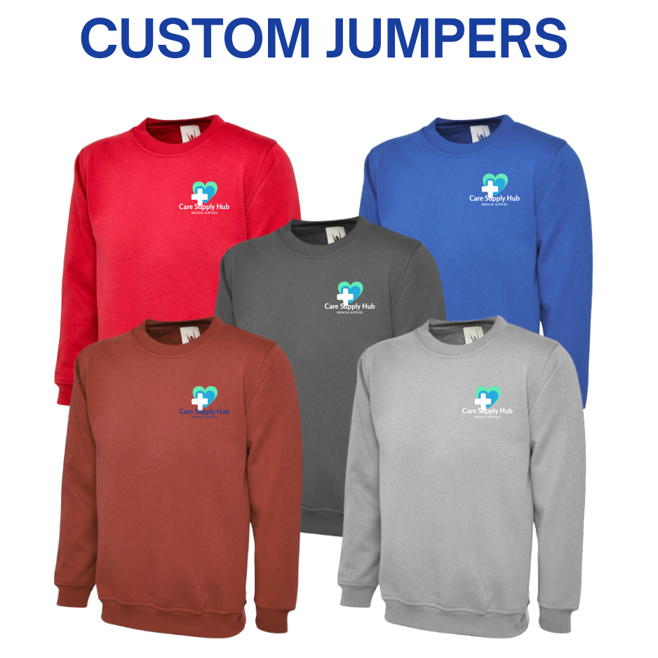 5-Pack Embroidered Jumper Bundle - Care Workwear Uniforms