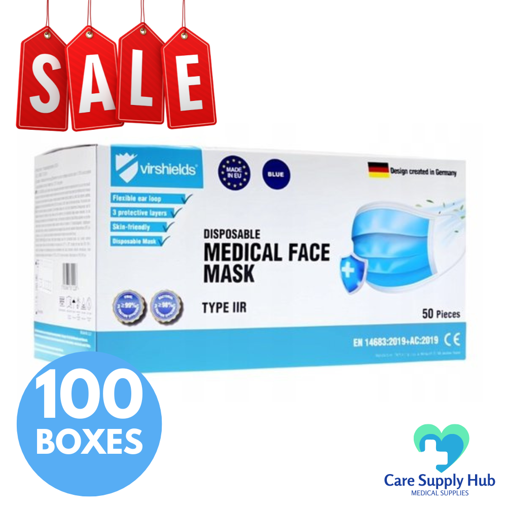 Medical Grade Type IIR 3PLY Face Masks Bulk Deal - 100 boxes