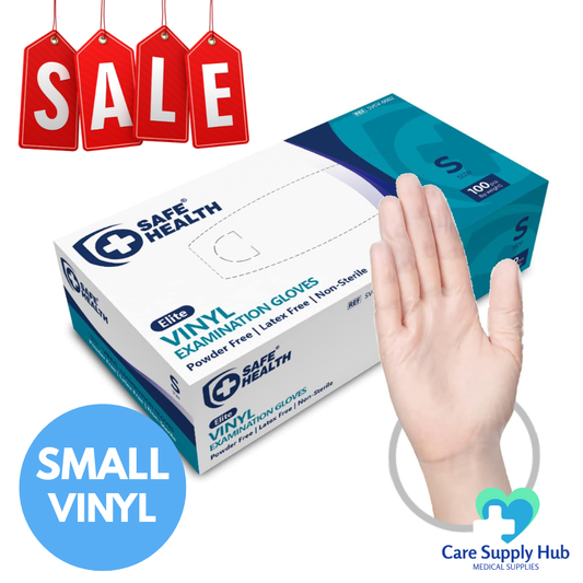 SafeHealth Clear Vinyl Small 1 Case (10x100)