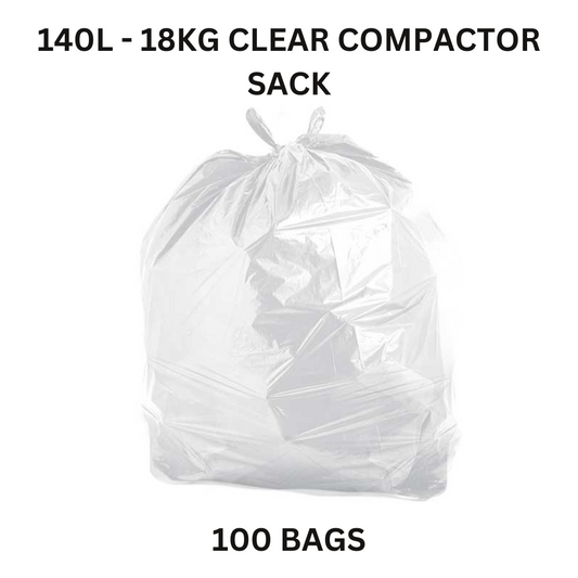 140 Ltr Clear compactor sack