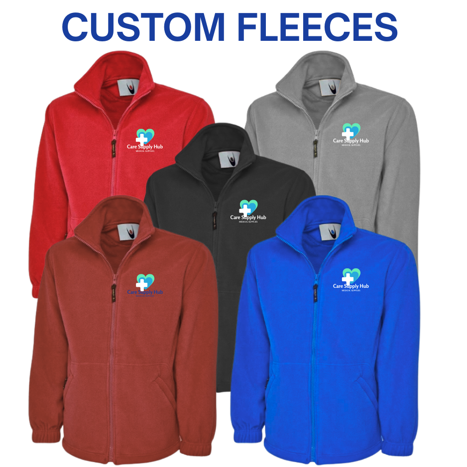 5-Pack Embroidered Fleece Bundle - Care Workwear Uniforms