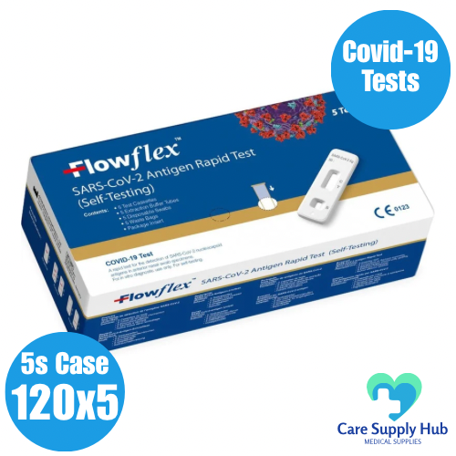Flowflex Antigen Rapid Covid Tests Case of 600 (5x120)