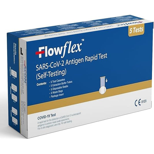 Flowflex Antigen Rapid Covid Tests 5 Packs of 5 (25 Total)