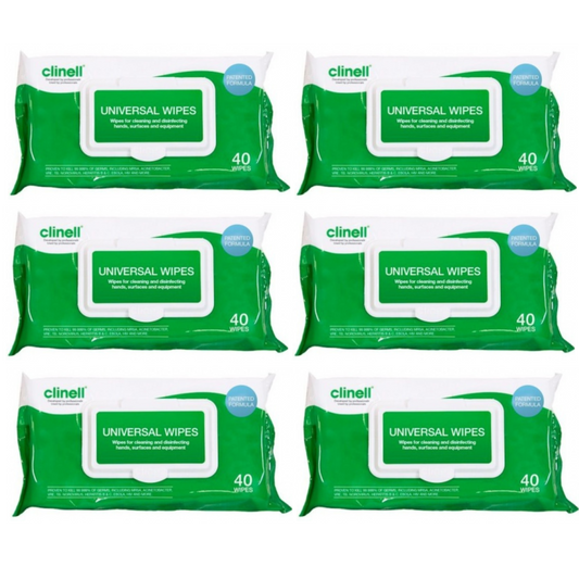Clinell Universal Wipes - Case - 6 Packs of 200
