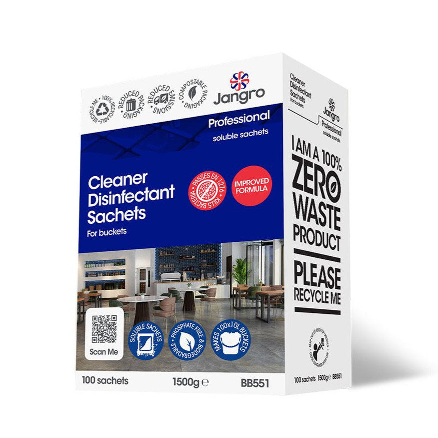 Cleaner Disinfectant Sachets Bucket Fill x 100