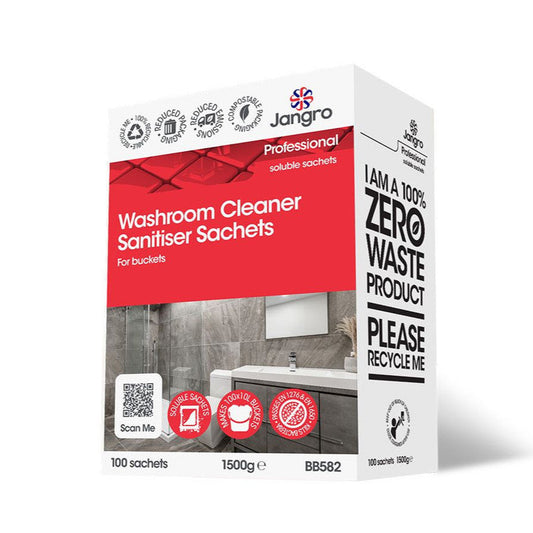 Washroom Cleaner Sanitiser Sachets Bucket Fill x 100